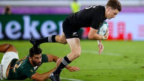 New Zealand beat South Africa in Rugby world cup