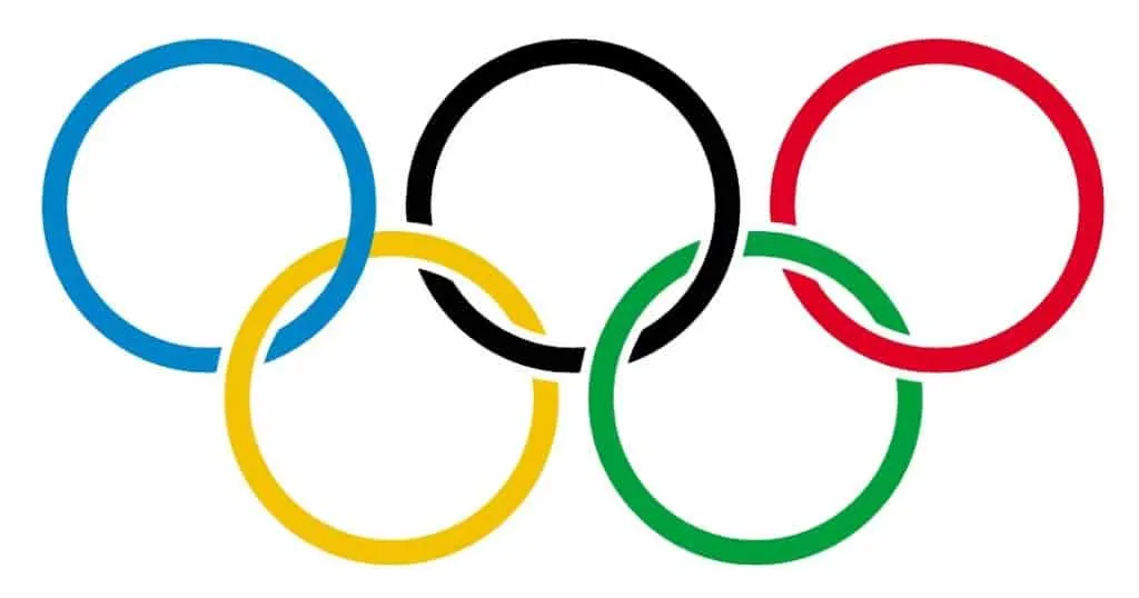 olympic rings on white 1584974540107
