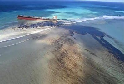 Mauritius declares environmental emergency as grounded ship leaks large amounts of oil