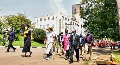 Fire gives an opportunity to rebuild Makerere University, says Museveni 's wife