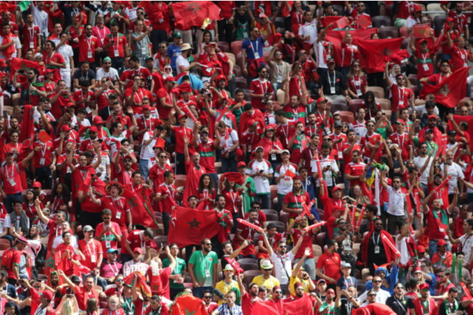 Morocco fans during the Fifa World Cup Russia 2018