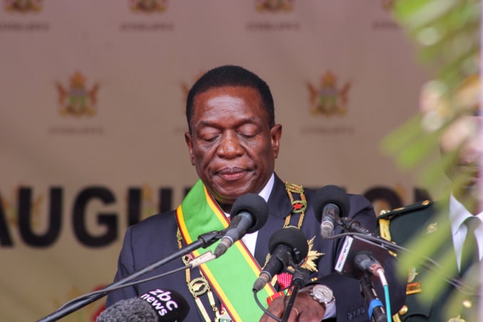Zimbabwean President EmmersonMnangagwa