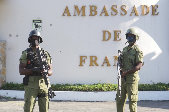 gunfire erupts near the french embassy