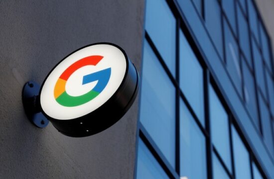 a sign is seen at the entrance to the google retail store in the chelsea neighborhood of new york city