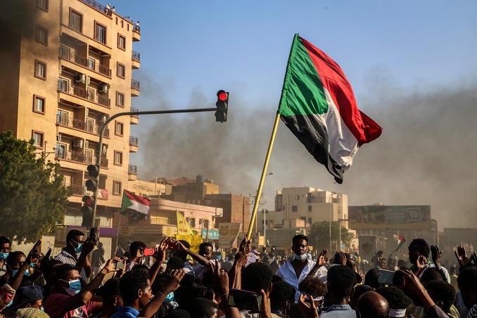 in sudan one person was killed in an anti coup demonstration
