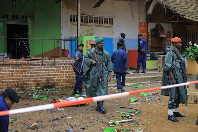 at least six people were killed in a suicide bombing in beni on christmas day in the congo