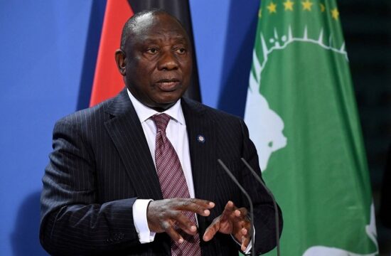 file photo: south african president cyril ramaphosa addresses a press conference after the g20 compact with africa conference at the chancellery in berlin