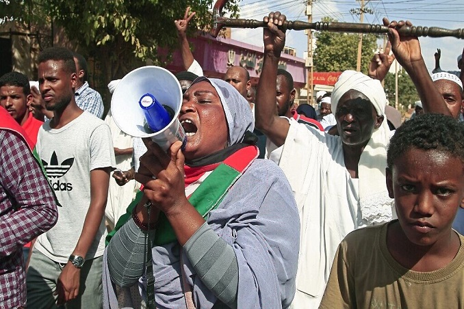 sudan politics demo