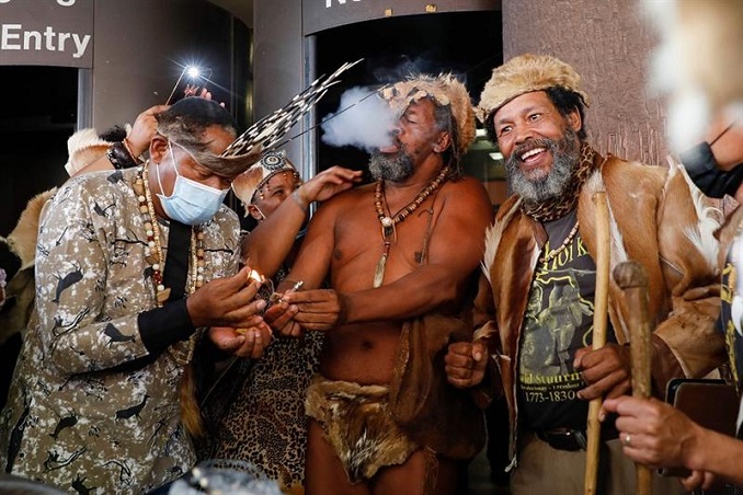 at the presidency a south african indigenous king was arrested for growing weed