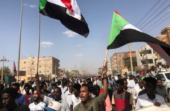 sudanese protest the recent military seizure of power