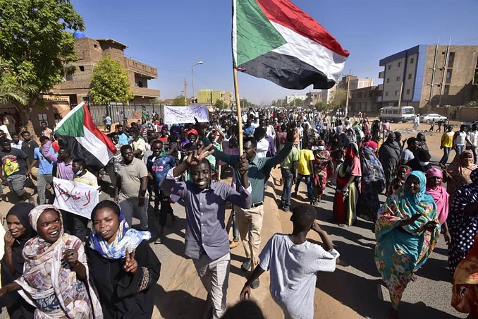 thousands rally in sudan against the military coup