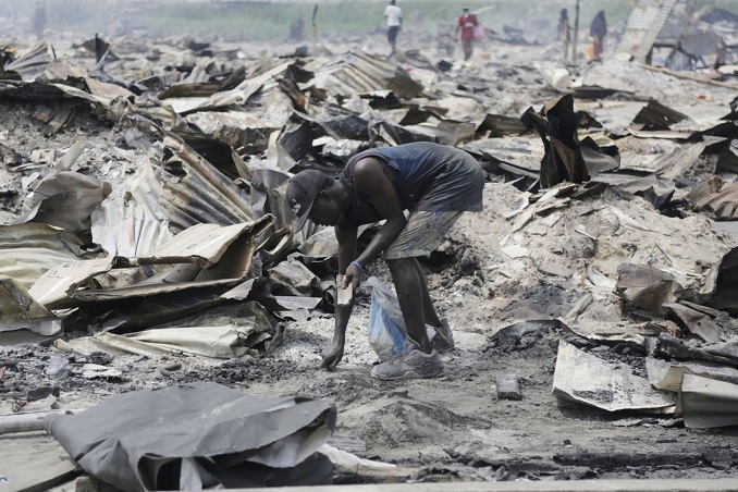 nigeria thousands rendered homeless with slum clearance