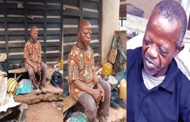 shocking! nigerian veteran actor kenneth aguba reportedly homeless