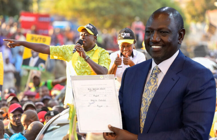 ruto kenyas vice president was declared the winner of the election