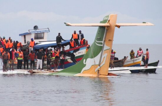 a passenger plane crashes into lake victoria in tanzania