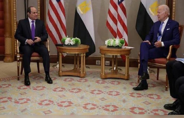 on the occasion of cop27, biden meets with el sissi of egypt.