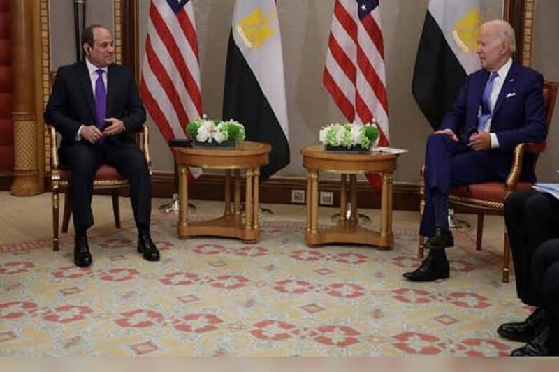on the occasion of cop27, biden meets with el sissi of egypt.