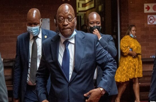zuma is sent back to jail by a south african court.