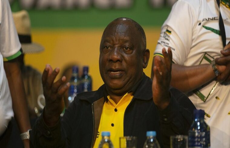 ramaphosa was re elected by the anc of south africa.