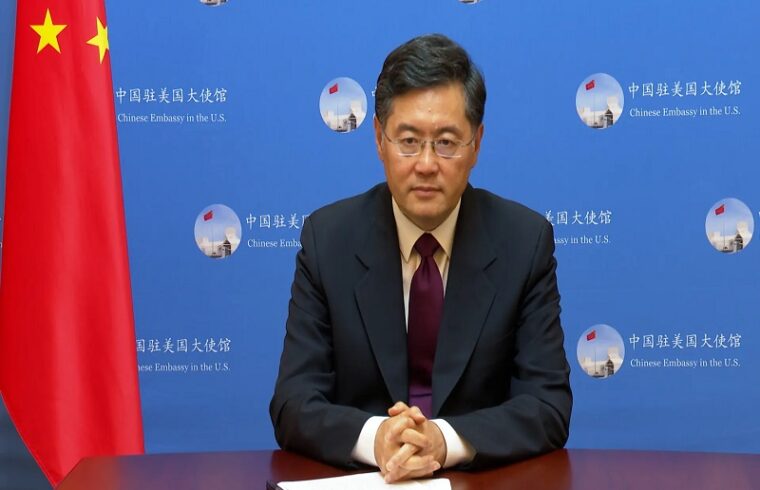 china's foreign minister dismisses demands for a un council seat while in africa.