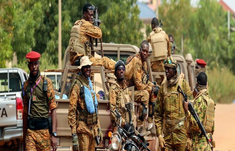 the military government of burkina faso demands the french troops depart.