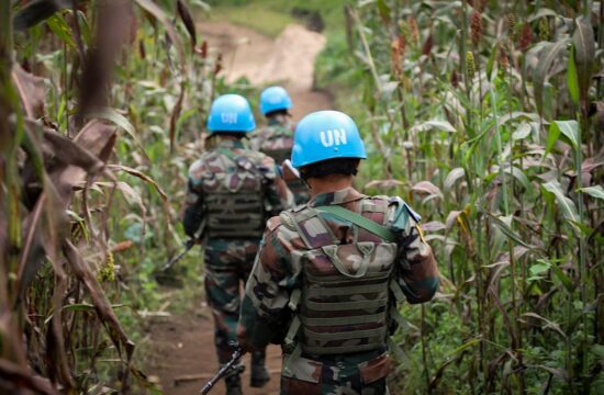 monusco nepalese troops patrol in kitahanga.