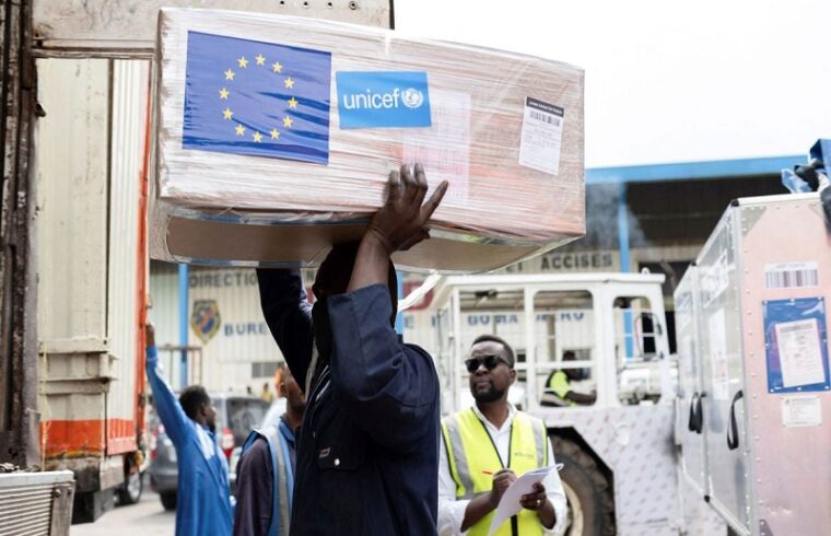 in the midst of a crisis, the first eu aid plane lands in the drc