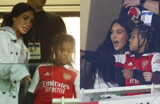 why kim kardashian is attending arsenal's match against sporting