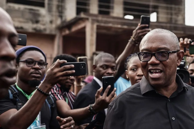as the legal challenge to the nigerian election results begins, protesters storm the court.