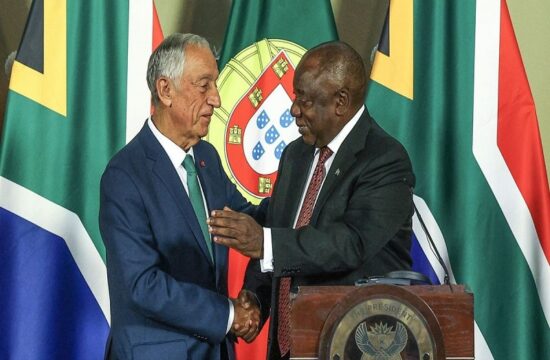 the president of portugal is in south africa on a state visit.