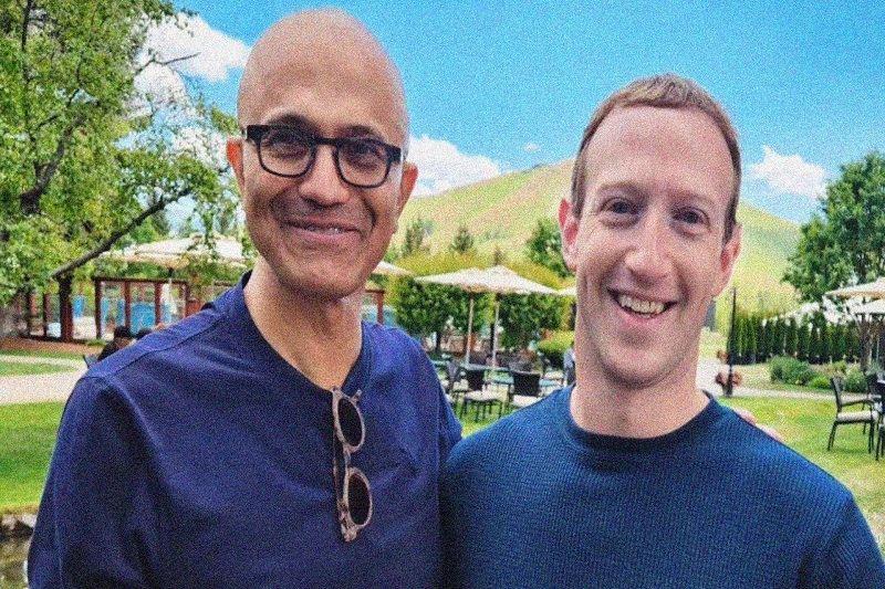 mark zuckerberg and satya nadella announce 'free' chatgpt like tool