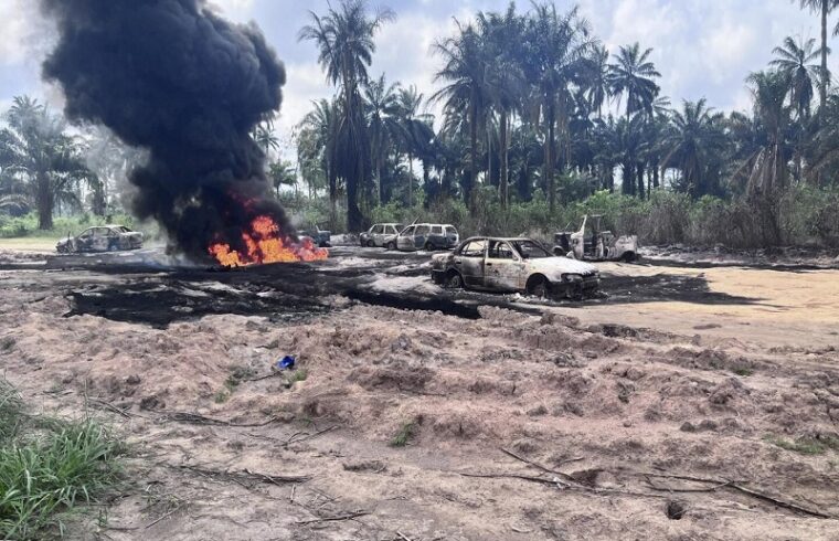 a tragedy strikes southern nigeria as an illegal oil refinery fire claims lives