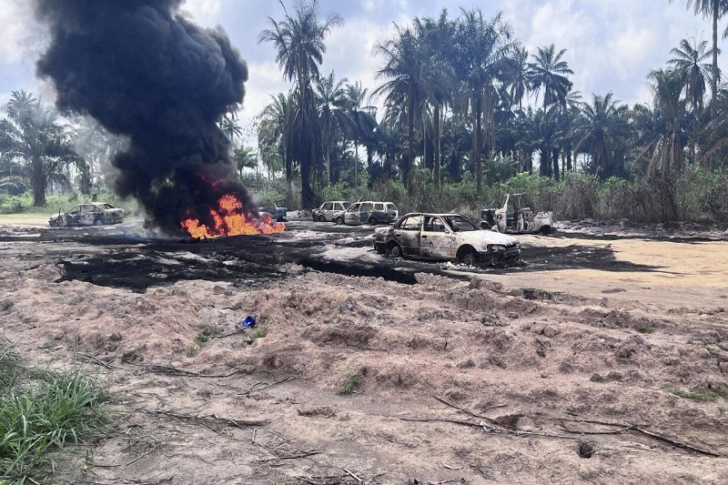a tragedy strikes southern nigeria as an illegal oil refinery fire claims lives