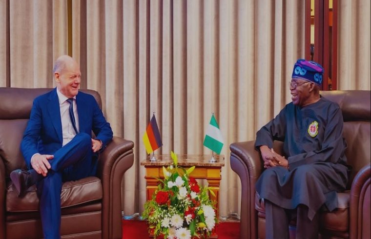 germanys chancellor and nigerias president oct. 29 2023