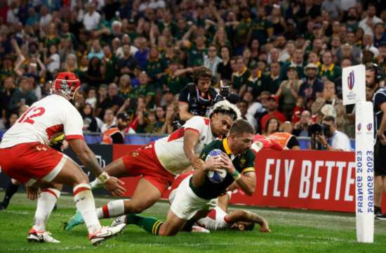 south africa defeats tonga in impressive 49 18 victory at rugby world cup