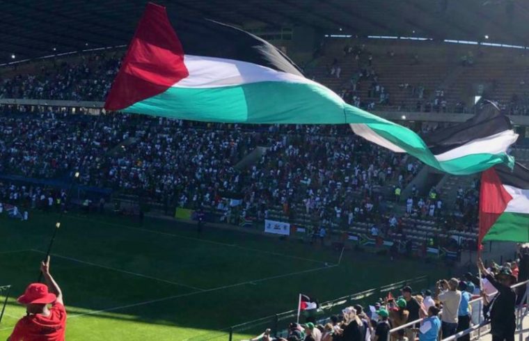 in a friendly exhibition match palestine won by 1 0 against south africa