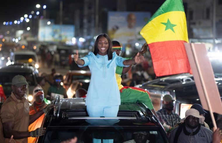 senegal presidential election supporters celebrate amidst early trends