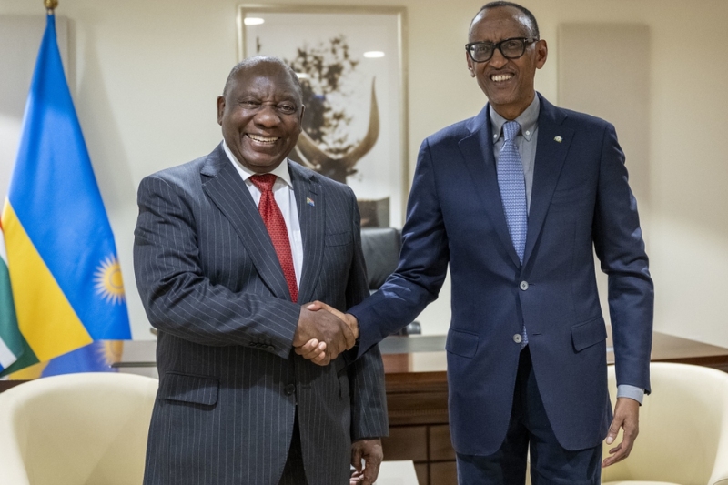 ramaphosa and kagame advocate political solution in drc conflict after closed door meeting