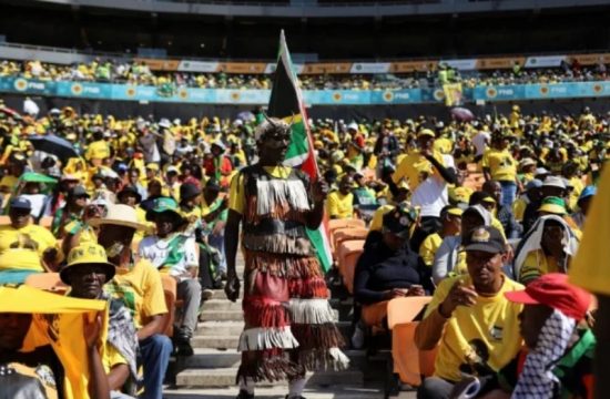 mk party supporters in south africa get together before important elections