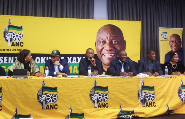 following an election setback the anc of south africa forms the national unity government