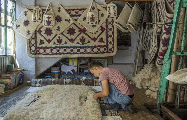 conserving morocco's ancient wool felt craft against contemporary difficulties