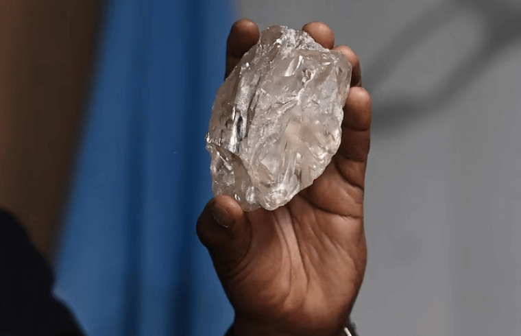 botswana reveals the second largest diamond ever found a 2,492 carat gemstone