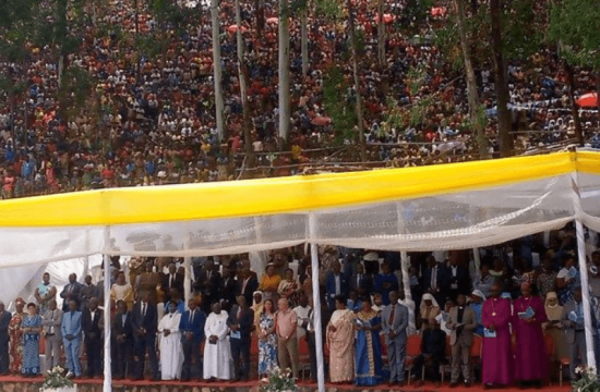 thousands of christians gather at mugera marian shrine in burundi for feast of the assumption