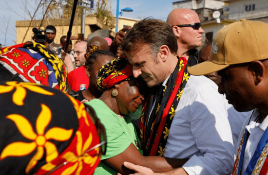 France's Macron visits cyclone-devastated Mayotte