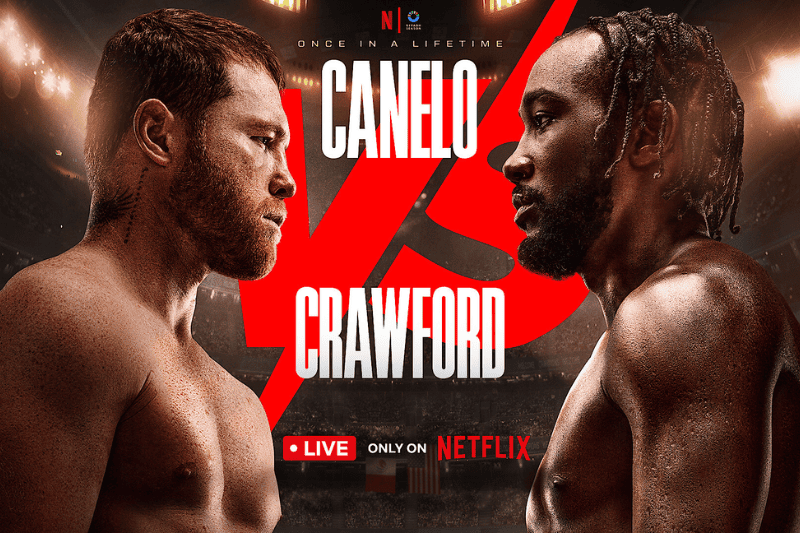canelo vs crawford live on netflix sept 13
