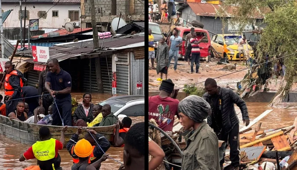 Ghana and Ivory Coast floods worst affected areas