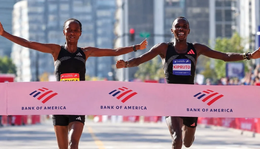Chicago Marathon 2026 Feysa, Kipruto Win Race
