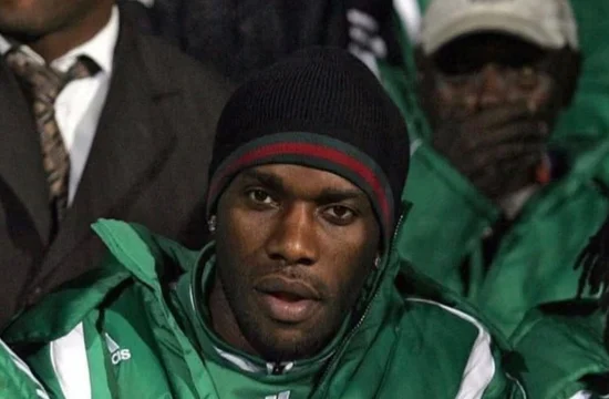 African football players competing in a domestic league match