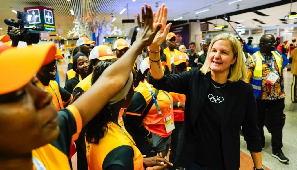 IOC President Kirsty Coventry in Dakar