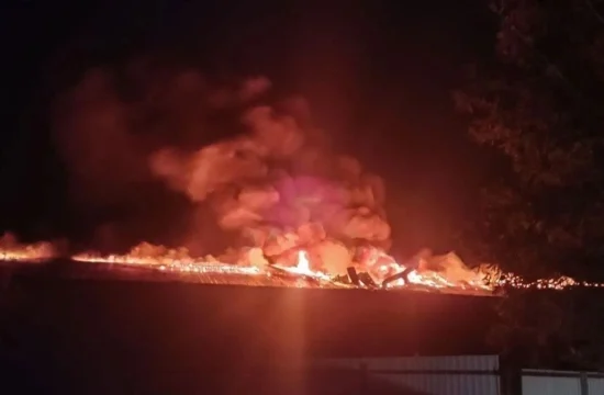 Russian strike in Chernihiv